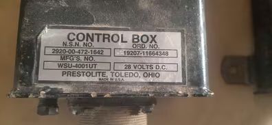 Caja de control nueva / control box de proteccion para camion ejercito militar de la serie m809 813 816 817 818. Ref 11664348 / wsu-4001ut / 2920-00-472-1642 / 19207-11664348