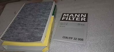 2 filtros mann nuevos para alfa romeo stelvio 2016. Referencias: pu7018 filtro combustible y cuk32008 filtro habitaculo de carbon activo.