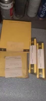 Kit juegos segmentos/aros piston para motores de coches clasicos. En stock para modelos renault r16 r18 r20 tx/gtx, simca y chrysler 2.0, fiat uno 1.3 y seat 127 1.3.