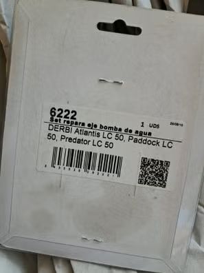 kit reparacion bomba agua derbi predator, paddock o atlantis