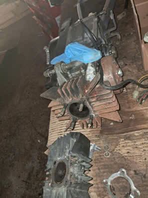 motor completo para derbi variant start 3, trucado a 74cc metrakit hierro