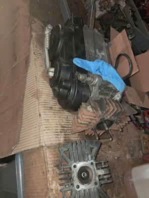 motor completo para derbi variant start 3, trucado a 74cc metrakit hierro