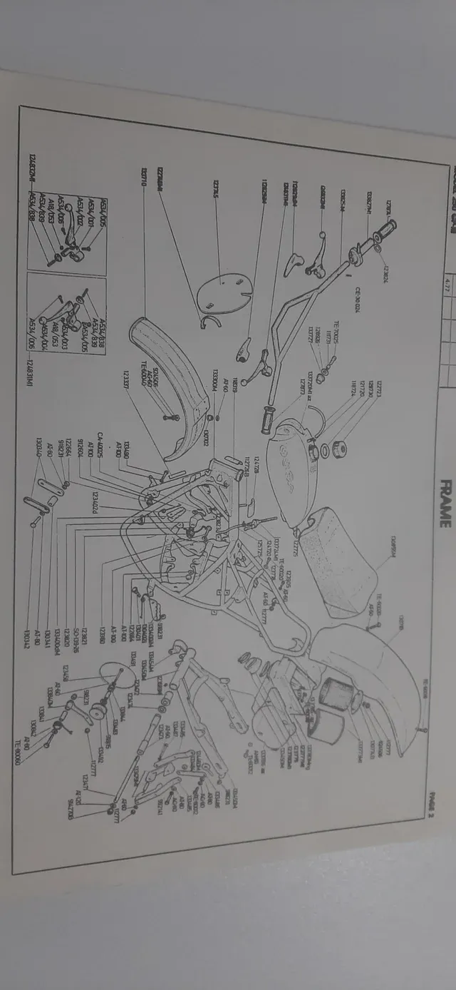 Catalogo piezas de recambio. Ossa cross 250 gp3 phantom.