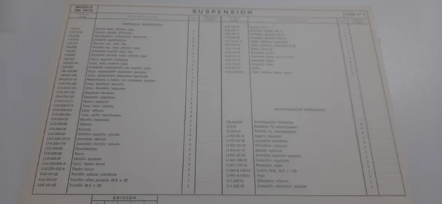Catalogo piezas de recambio. Ossa 250 tr 74, mick andrews replica trial.