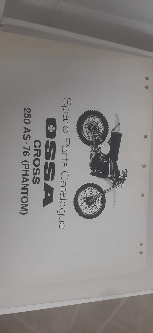 Catalogo piezas de recambio. Ossa cross 250 as 76 phantom.