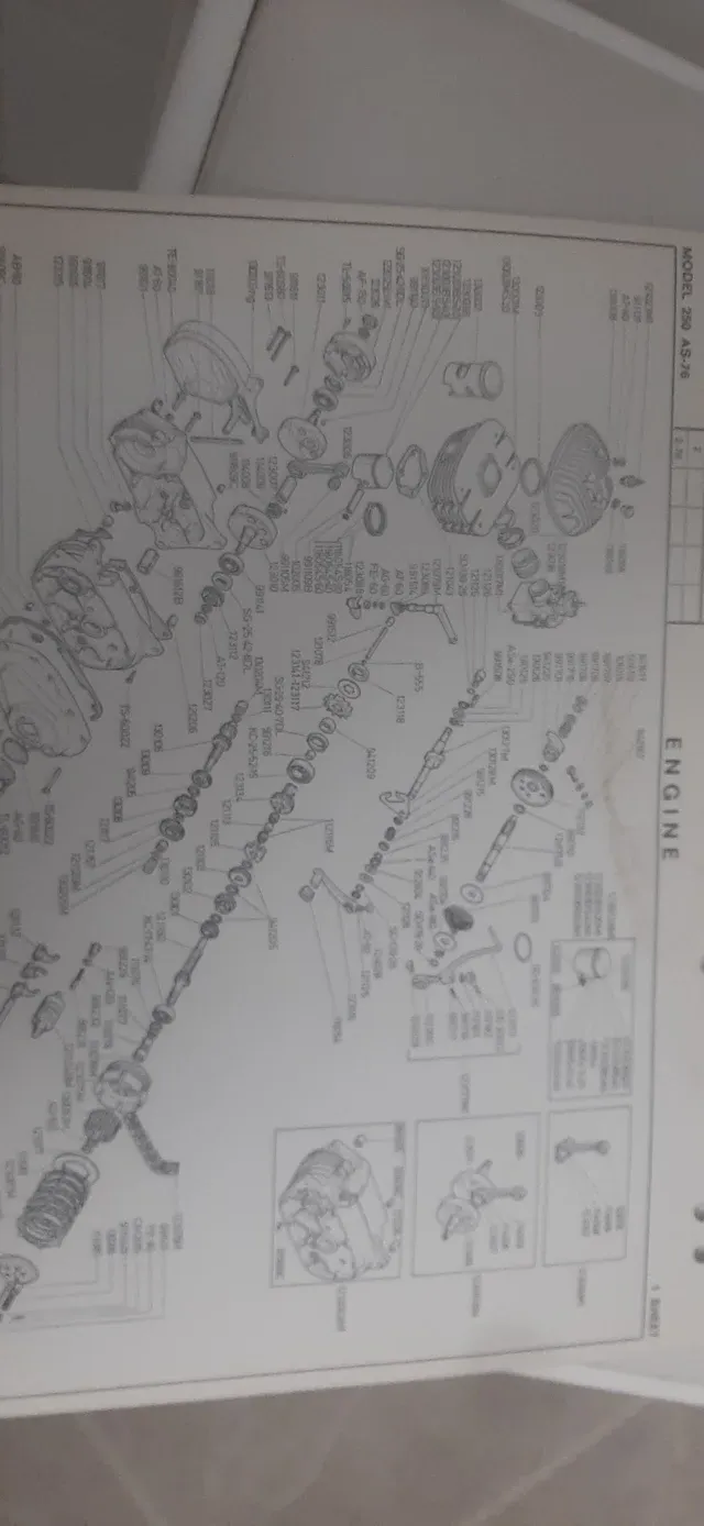 Catalogo piezas de recambio. Ossa cross 250 as 76 phantom.